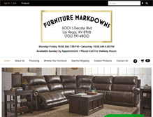 Tablet Screenshot of furnituremarkdowns.com